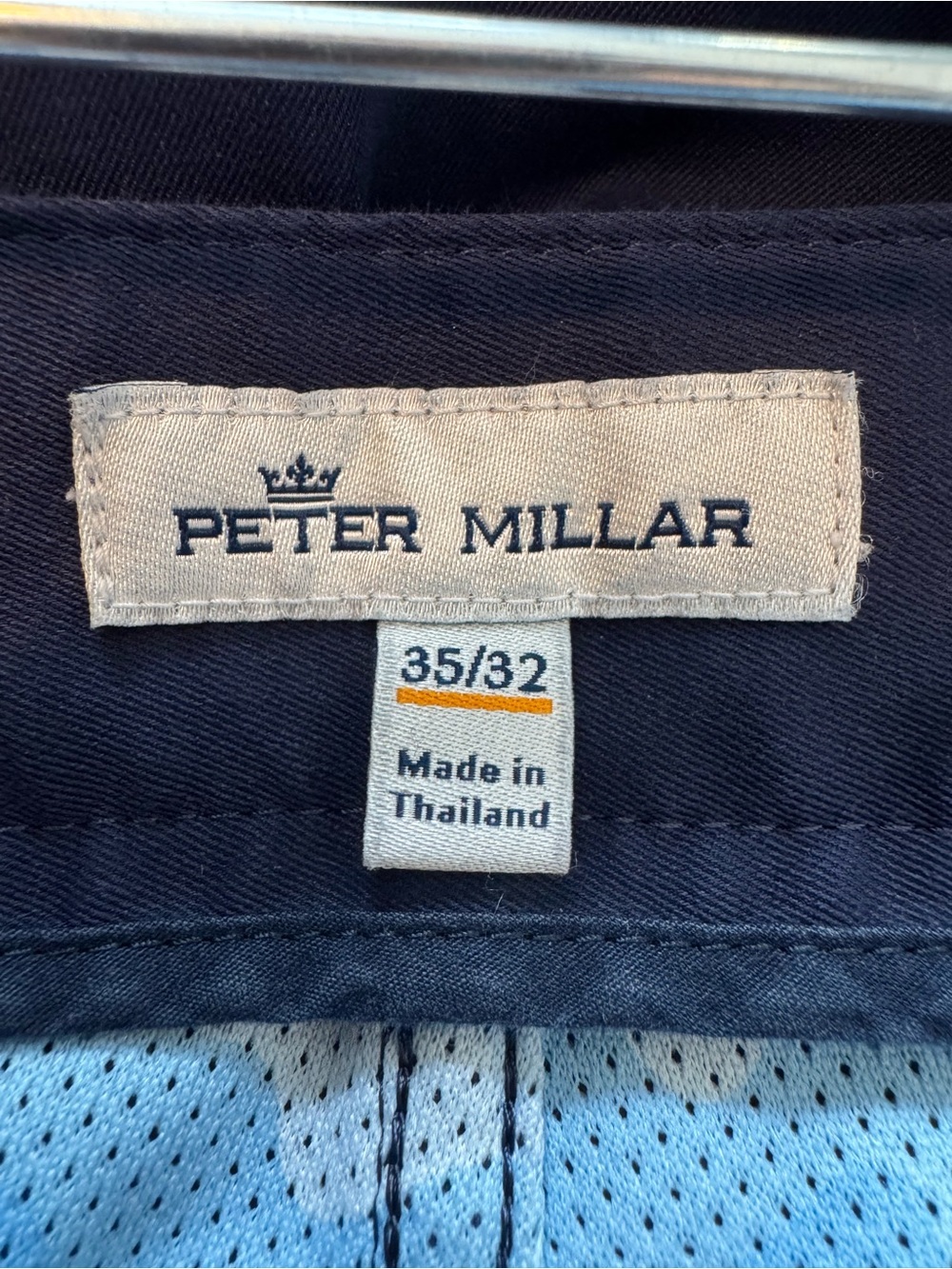 Peter Millar Men's Navy Straight-Leg Performance Pants Golf Chinos EB66 36X28 - Picture 4 of 7